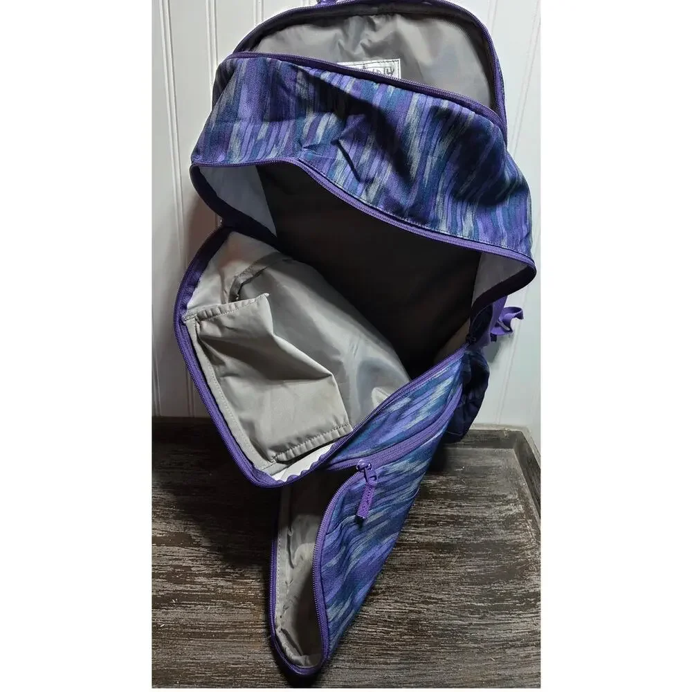 Lands End Multi Color Multi Compartment Backpack With Padded Straps